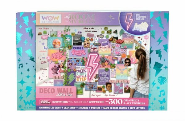 Zestaw do dekorowania pokoju WoW Generation WOW00121 Kids Euroswan