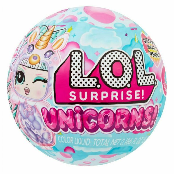 LOL Surprise Laleczka jednorożec w kuli niespodziance Unicorns 121343 121336 p33 cena za 1 szt