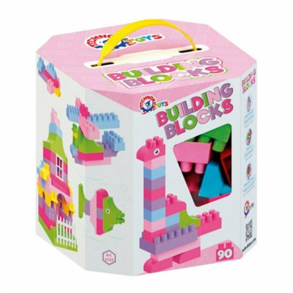 Klocki konstrukcyjne Building Blocks 90 elementów TechnoK 6535