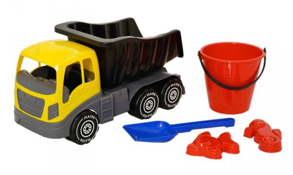 PLASTO Duża wywrotka 40cm z akcesoriami do piasku, 5 elementów PLA1512