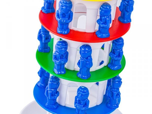 Rodzinna gra zręcznościowa CHWIEJNA WIEŻA &quot;Wobbly Tower&quot; Ruchoma, krzywa wieża