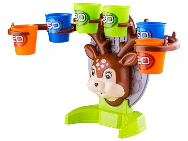 Gra Zręcznościowa Rzucanie Piłeczką Piłką Do Kosza Do Celu, Jelonek + Akcesoria,  Deer Bounce Game