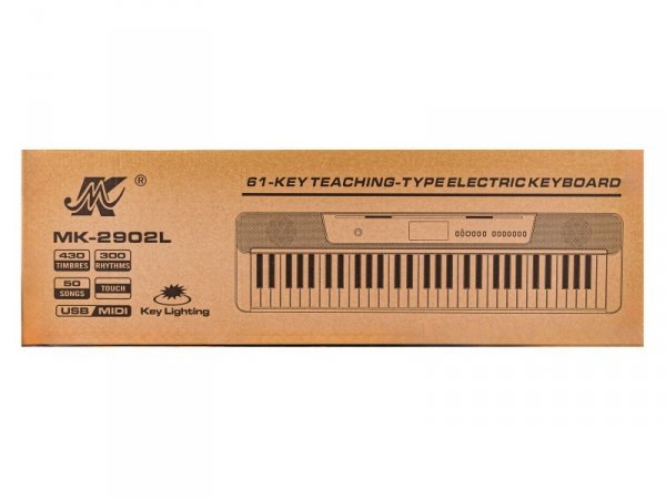 Keyboard MEIKE Organy, Pianino 61 Klawiszy, Nauka Gry MIDI - Meike