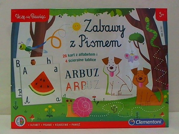 CLEMENTONI - ZABAWKI CLE Uczę się bawiąc! Zabawy z pismem 60590