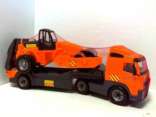 POLESIE Volvo samochód holownik + walec w siatce 36810
