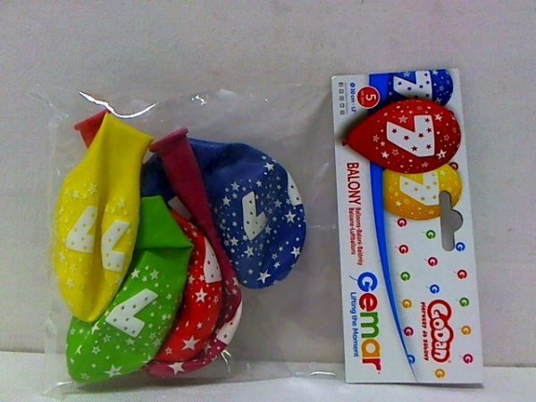 GODAN Balon 12&quot; z nadr.&quot;7&quot; pastelmix A5 GS110/7 01571