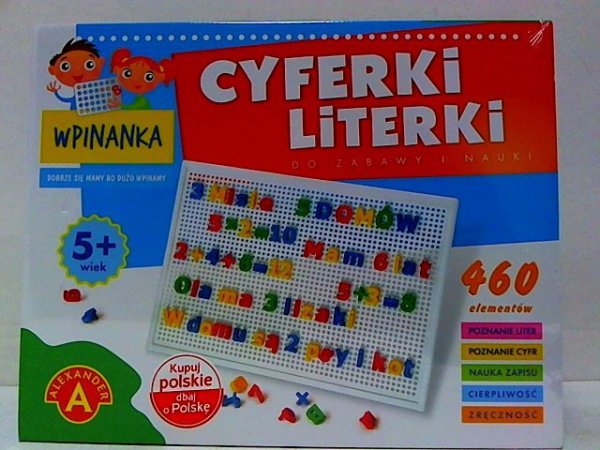 ALEXANDER Wpinanka cyferki i literki 18677