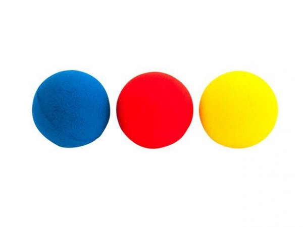 BĄCZEK / TUPIKO Piłki z gąbki 70mm 3szt 04098
