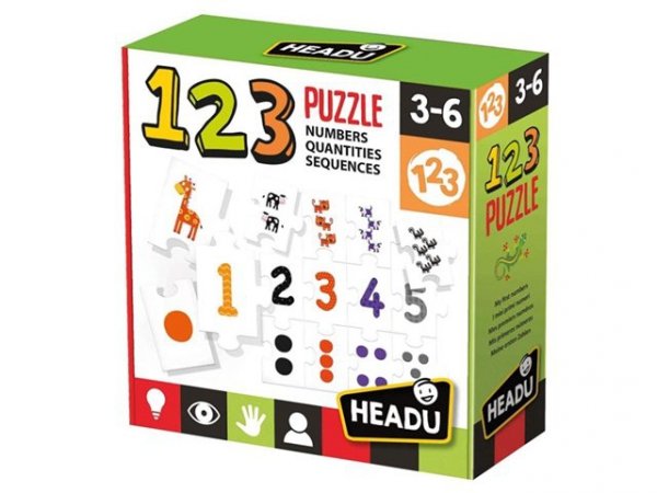 HEADU HEADU Puzzle edukacyjne 123 wiek 3-6 21093