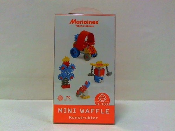 MARIOINEX Klocki wafle mini 70szt konstr-chłop 02806
