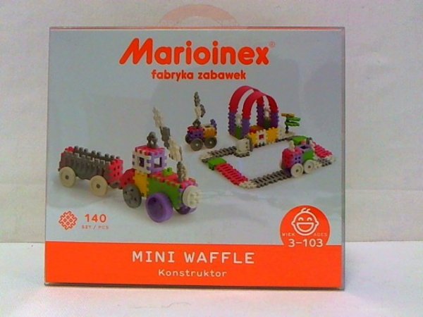 MARIOINEX Klocki wafle mini 140szt konstr-dziew 02837