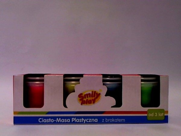 ANEK - SMILY PLAY Ciasto-masa 4kol brokat SmilyPlay SP83344