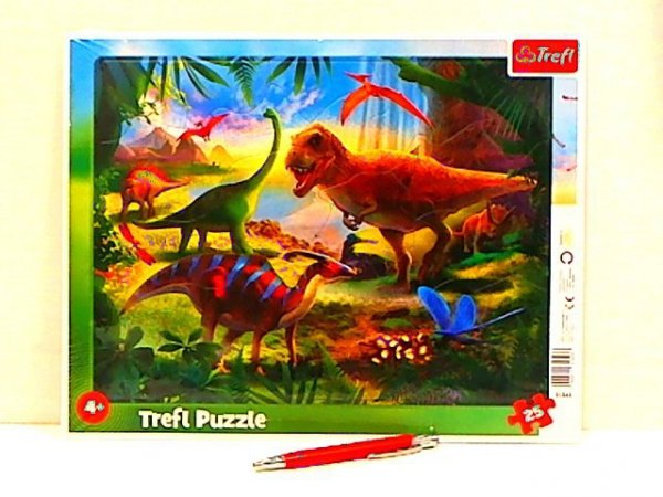 TREFL PUZZLE Ramkowe 25 Dinozaury 31343