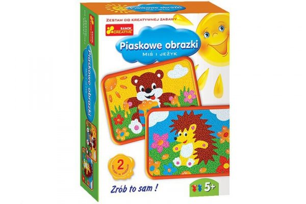RANOK-CREATIVE Piaskowe obrazki Miś i jeżyk 08793