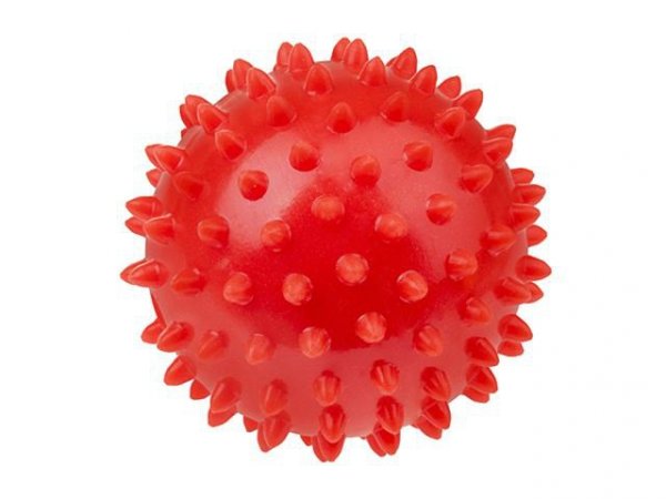 TULLO Piłka sensor.masaż/rehabilit7,6cm czerw 434 74347