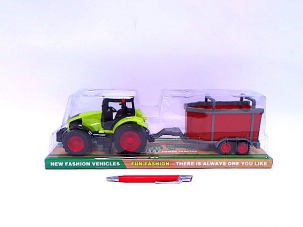 MZ-IMPORT Traktor z przyczepą 666-178A 04290