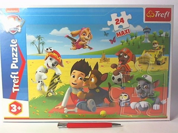TREFL PUZZLE MAXI 24 Zabawa na kocu Psi Patrol 14346