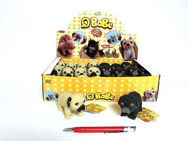 HIPO - HAB Buldog z groszkiem 10cm 2kol 24/disp HAB084 24920