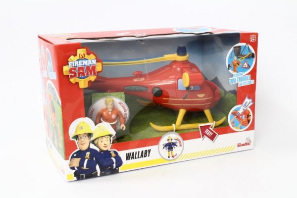 SIMBA Strażak Sam helikopter Wallaby z figurką 925-2510