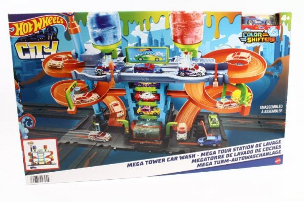 MATTEL HW CITY Zakręcona megamyjnia+autko HDP05 /3