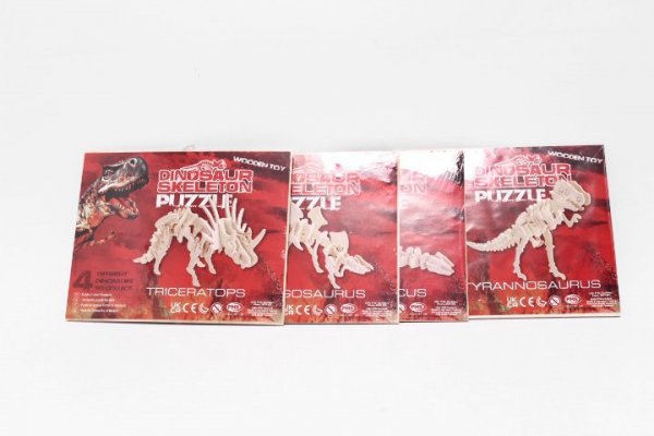 HERO Puzzle drewn dinozaury 4wz P579001 57282 /24