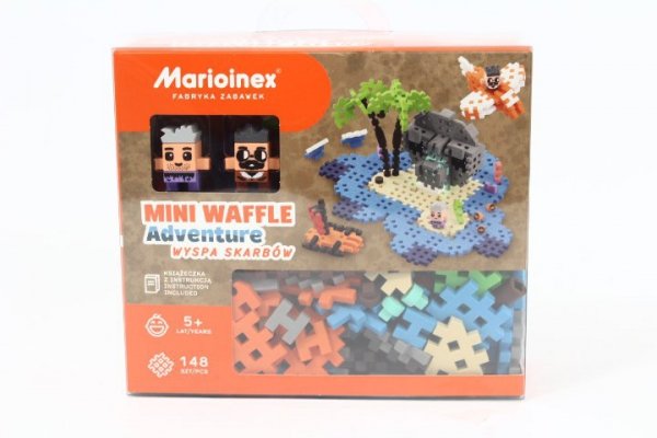 MARIOINEX Klocki wafle mini Wyspa skarbów 148el 03148