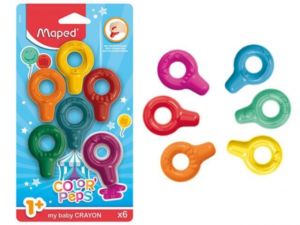 CX DYSTRYBUCJA - MAPED CREATIV kredki Baby Colorpeps 6/blist 863806