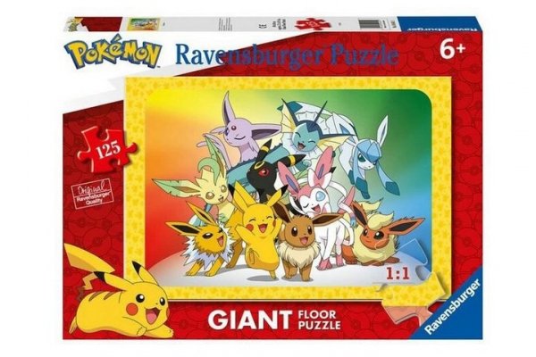 RAVENSBURGER RAV puzzle 125 podłogowe Giant Pokemon 05641