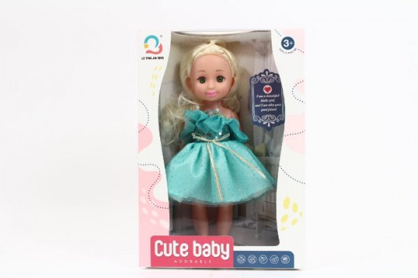 MZ-IMPORT Lalka 27 cm w sukience 500-2 09349