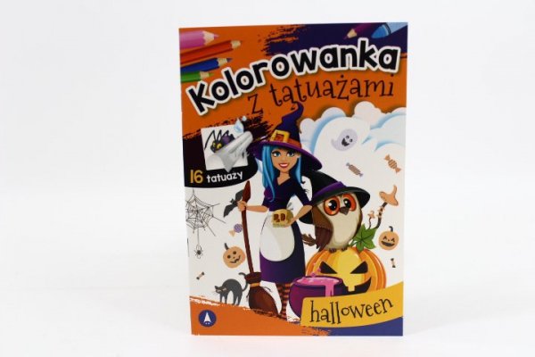 SKRZAT-WYDAWNICTWO Kolorow.z tatuaż.Halloween 73041 