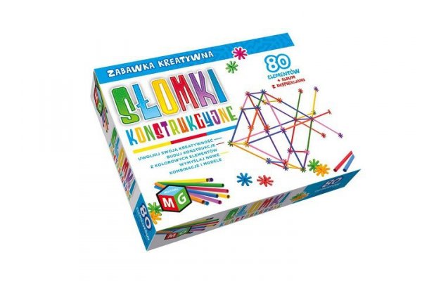 MULTIGRA Słomki konstrukcyjne 80elementów 05013