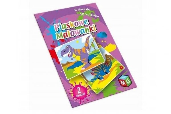 MULTIGRA Piaskowe malowanki - Dinozaury 00099