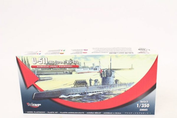 MIRAGE MODELE Mirage zest.d/sklej.U-Boot U-511-IXC S05 350502