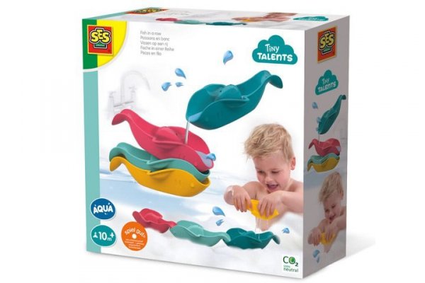 SES CREATIVE SES Zabawka do kąpieli pojemniki rybki 13098 30985