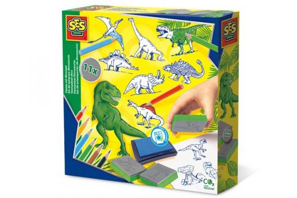 SES CREATIVE SES Pieczątki+kredki Dinozaury 14919 49192