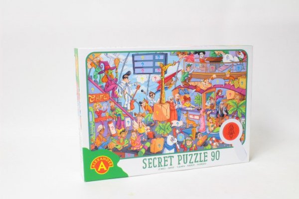 ALEXANDER Puzzle obserwacyjne z lupą 90 elem. Lotnisko 27563