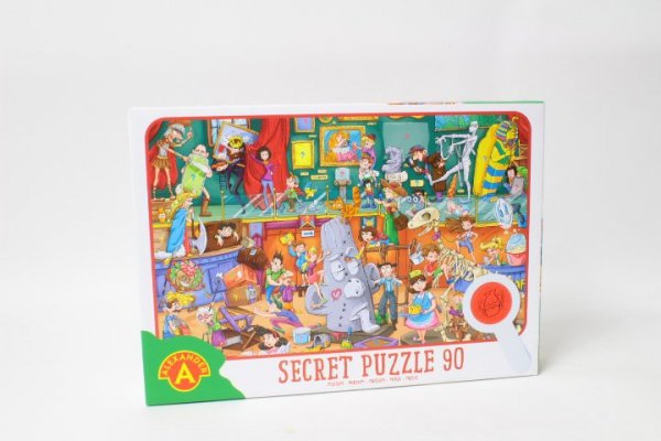 ALEXANDER Puzzle obserwacyjne z lupą 90 elem. Muzeum 27570