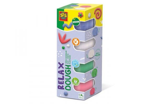 SES CREATIVE SES plastelina Relax 4x90g 00514 05146