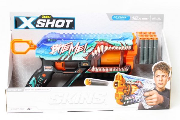 ZURU ZURU X-SHOT SkinsGriefer wyrzutnia12s 36561B