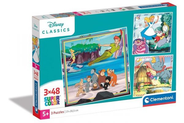 CLEMENTONI - PUZZLE CLE puzzle 3x48 Square Disney Classic 25302