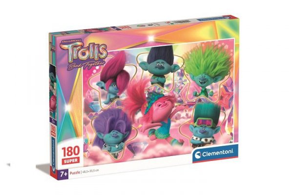 CLEMENTONI CLE puzzle 180 Brilliant Trolls 3 29069