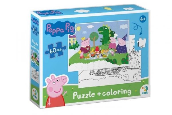 DODO - PUZZLE/GRY MAKSIK Puzzle 60el 2w1 Peppa Pig DOB5383 05383