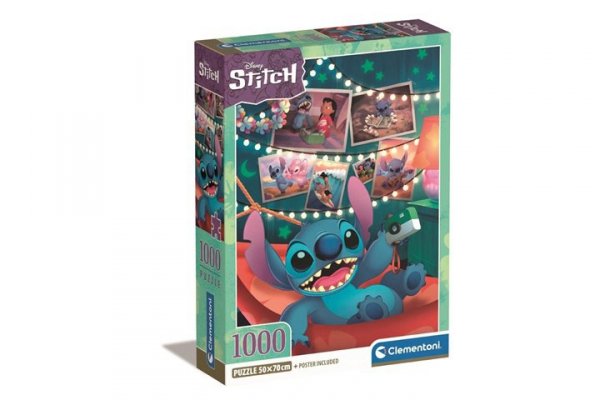 CLEMENTONI CLE puzzle 1000 Compact Disney Stitch 39793