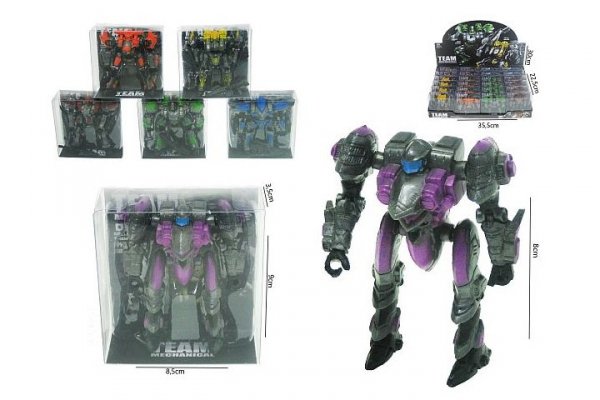 HIPO Figurka robot 8cm 24szt/disp HFM07 43389