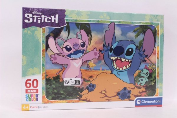 CLEMENTONI - PUZZLE CLE puzzle 60 maxi SuperKolor Stitch 26596