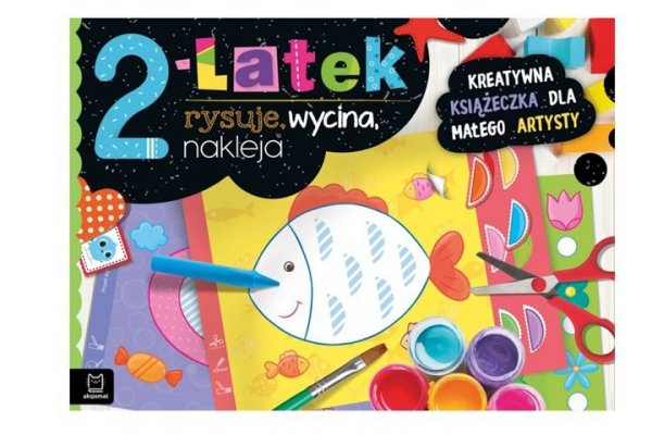 AKSJOMAT 2-latek rysuje, wycina, nakleja kreatywna ks.38245