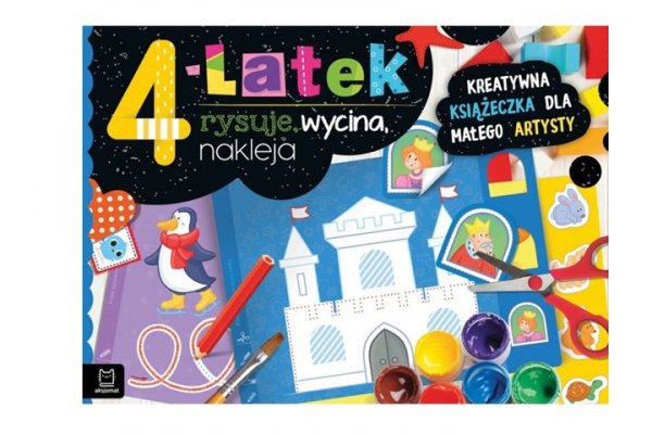 AKSJOMAT 4-latek rysuje, wycina, nakleja Kreatywna ks.38269