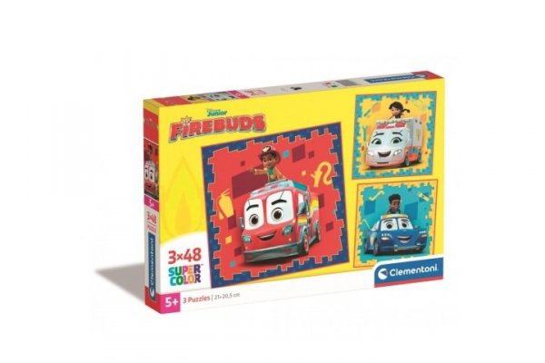 CLEMENTONI - PUZZLE CLE puzzle 3x48 SuperKolor Firebuds 25311