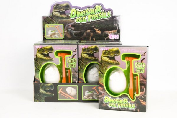 MZ-IMPORT Wykopaliska dinozaury zestaw 6szt/disp 3067 13490
