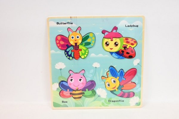 HIPO Puzzle zwierzęta 30x30cm 3rodz HPAW04 44225